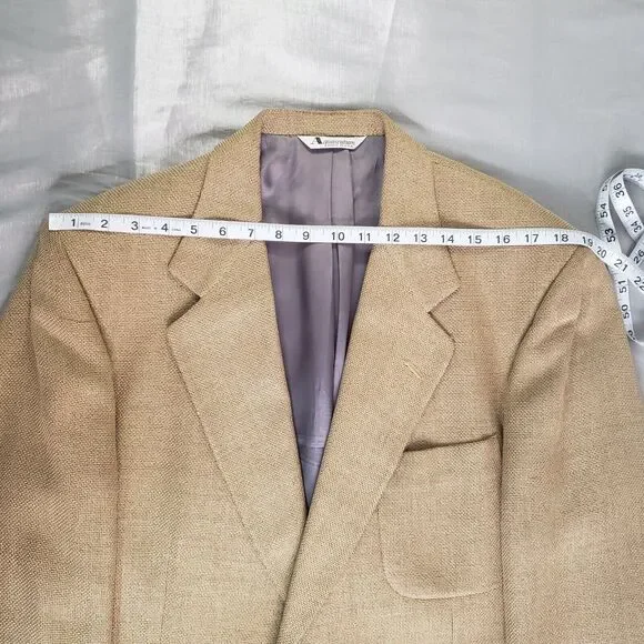 Vtg Aquascutum Regent 100 Blazer Sport Coat Jacket Men's 42L Union Made 2 Button